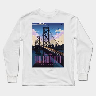 San Francisco California Travel poster Long Sleeve T-Shirt